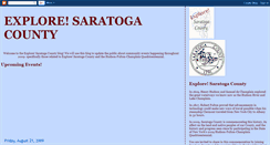 Desktop Screenshot of exploresaratogacounty.blogspot.com