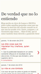 Mobile Screenshot of deverdadquenoloentiendo.blogspot.com