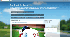 Desktop Screenshot of grandoldgame.blogspot.com