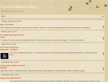 Tablet Screenshot of genesismissionblog.blogspot.com