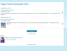 Tablet Screenshot of capecoralcomputerclub.blogspot.com