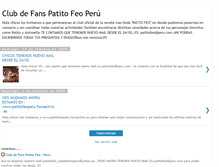 Tablet Screenshot of patitofeoclubdefansperu.blogspot.com