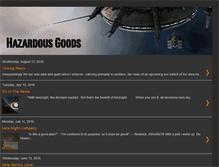 Tablet Screenshot of hazardousgoods.blogspot.com