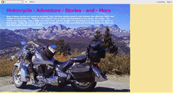 Desktop Screenshot of motorcycleadventurestoriesandmore.blogspot.com