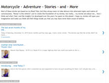 Tablet Screenshot of motorcycleadventurestoriesandmore.blogspot.com