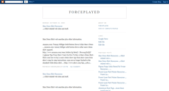 Desktop Screenshot of forceplayed.blogspot.com