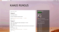 Desktop Screenshot of kamusrungus.blogspot.com