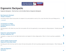 Tablet Screenshot of ergonomicbackpacksblog.blogspot.com