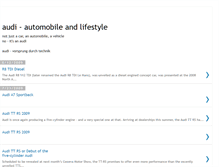 Tablet Screenshot of driving-my-audi.blogspot.com