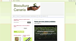 Desktop Screenshot of bio-culturacanaria.blogspot.com