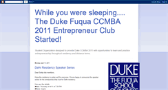 Desktop Screenshot of dukeentrepreneur.blogspot.com