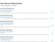 Tablet Screenshot of easymoney-making-ideas.blogspot.com