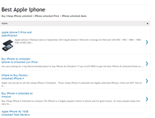Tablet Screenshot of bestappleiphones.blogspot.com