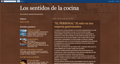 Desktop Screenshot of lossentidosdelacocina.blogspot.com