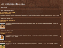 Tablet Screenshot of lossentidosdelacocina.blogspot.com