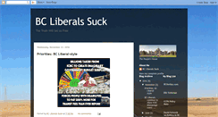 Desktop Screenshot of bcliberalssuck.blogspot.com