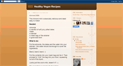 Desktop Screenshot of healthy-vegan-recipes.blogspot.com