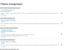 Tablet Screenshot of filipinochangemaker.blogspot.com