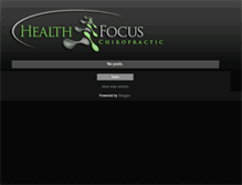 Tablet Screenshot of healthfocuschiro.blogspot.com