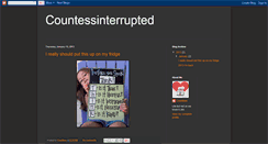 Desktop Screenshot of countessinterrupted.blogspot.com