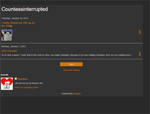 Tablet Screenshot of countessinterrupted.blogspot.com