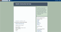 Desktop Screenshot of muslimcommunityservices.blogspot.com