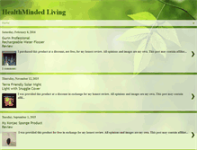 Tablet Screenshot of healthmindedliving.blogspot.com