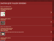 Tablet Screenshot of datosquevalendinero.blogspot.com