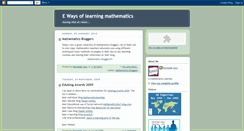 Desktop Screenshot of ewaysmathematics.blogspot.com