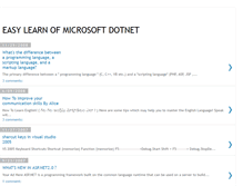 Tablet Screenshot of microsoftdotnetforums.blogspot.com