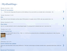 Tablet Screenshot of myxramblings.blogspot.com