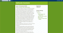 Desktop Screenshot of cultivandoconciencia.blogspot.com