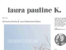 Tablet Screenshot of laurapaulinek.blogspot.com