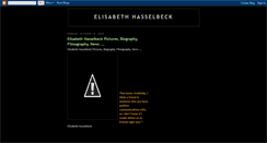 Desktop Screenshot of biography-elisabeth-hasselbeck.blogspot.com