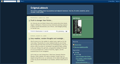 Desktop Screenshot of enigmalubbock.blogspot.com