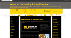 Desktop Screenshot of neumontuniversitystudentreviews.blogspot.com