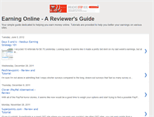 Tablet Screenshot of earningonlinereview.blogspot.com