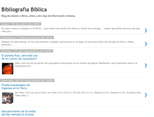 Tablet Screenshot of bibliografiabiblica.blogspot.com