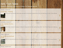 Tablet Screenshot of hellofromtassie.blogspot.com