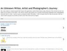 Tablet Screenshot of anunknownwriterartistandphotographer.blogspot.com