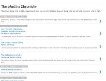 Tablet Screenshot of muslim-chronicle.blogspot.com