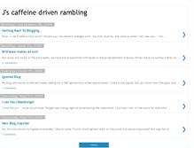 Tablet Screenshot of caffeinedrivenrambling.blogspot.com