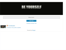 Tablet Screenshot of beyourselfbyyourself.blogspot.com