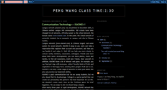 Desktop Screenshot of pengwangclasstime230.blogspot.com