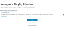 Tablet Screenshot of naughtylibrarian.blogspot.com