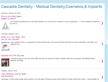 Tablet Screenshot of cascadiadentistry.blogspot.com