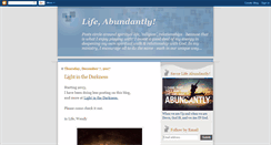 Desktop Screenshot of lifeabundantly1.blogspot.com