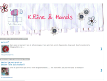 Tablet Screenshot of k-rine-and-hands.blogspot.com