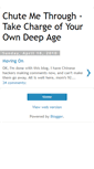 Mobile Screenshot of chutemethrough.blogspot.com