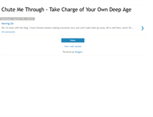 Tablet Screenshot of chutemethrough.blogspot.com